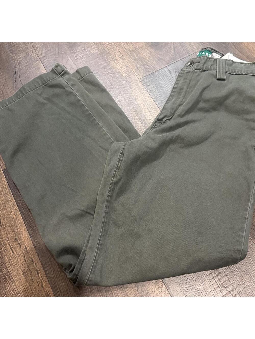 Vintage 1990s Levi's Silver Tab Olive Green Cotton Pants